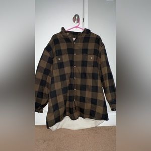 Red head flannel jacket
